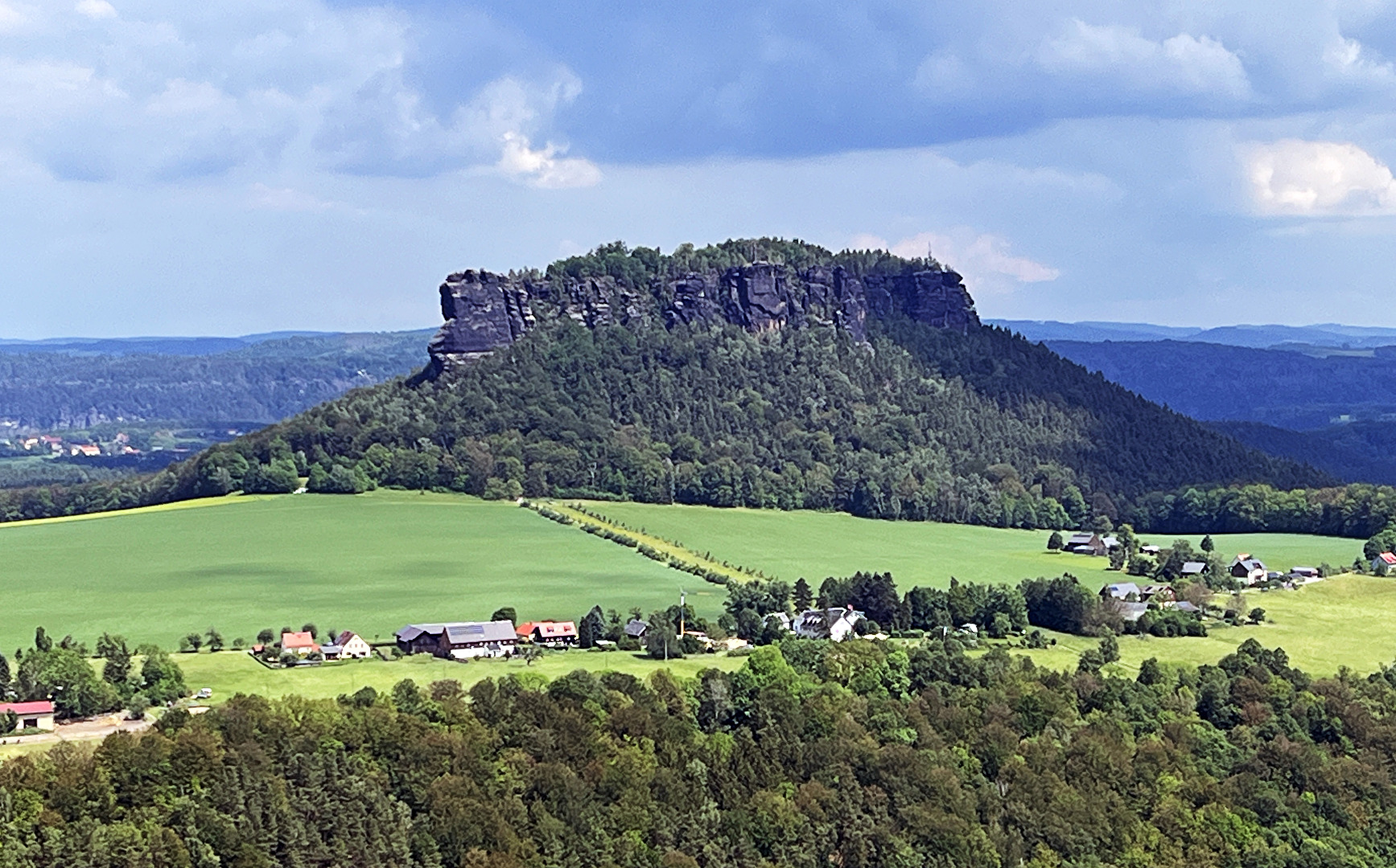 Lilienstein, Ausblick aus der Festung Königstein