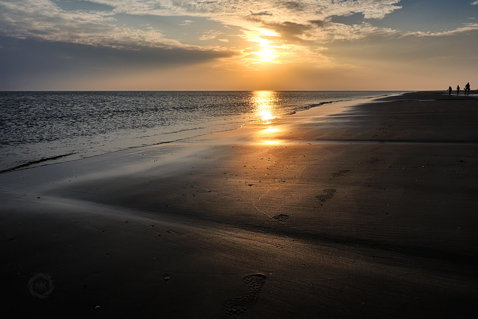 Abends am Strand von Nebel
