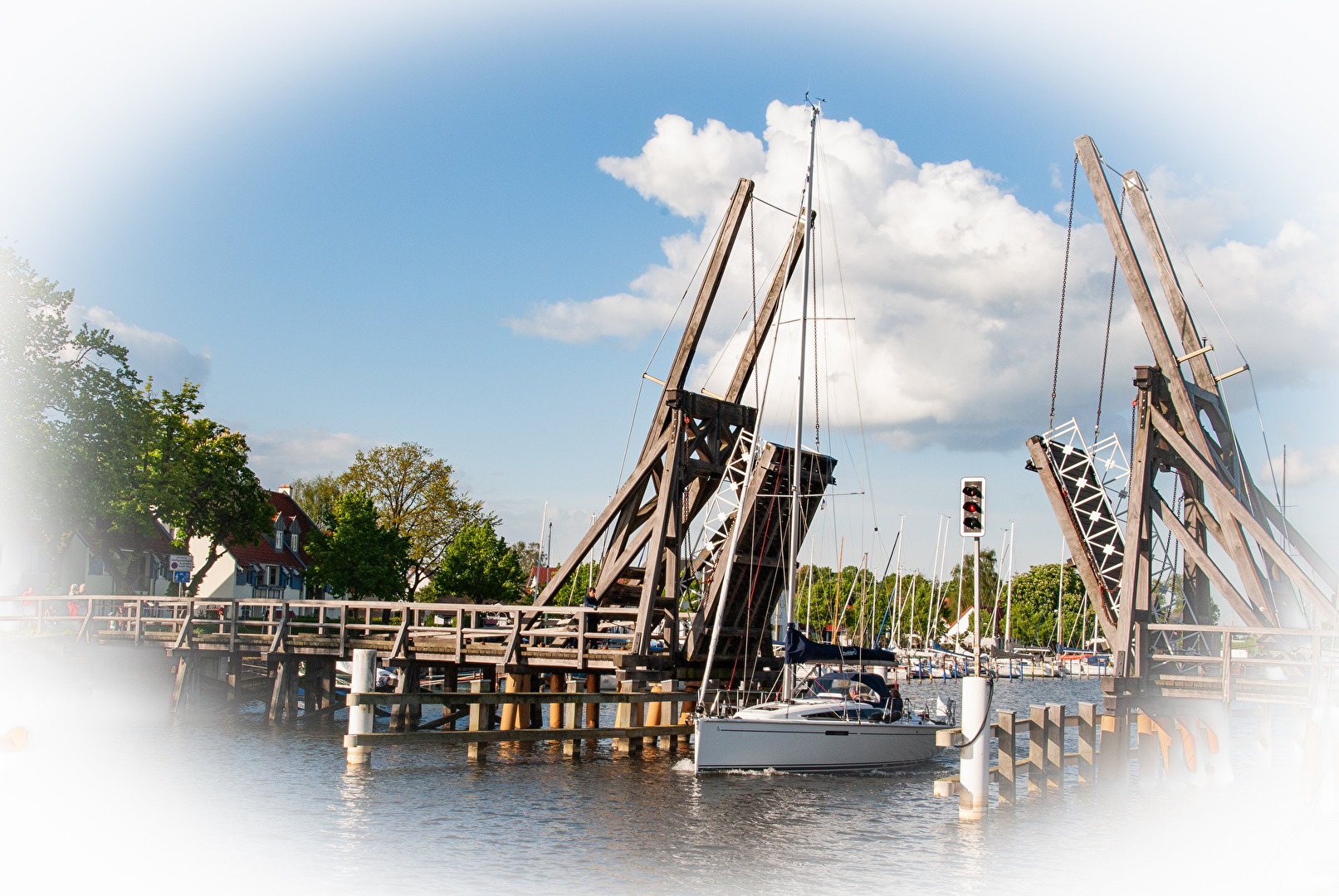 Klappbrücke in Wieck Greifswald.