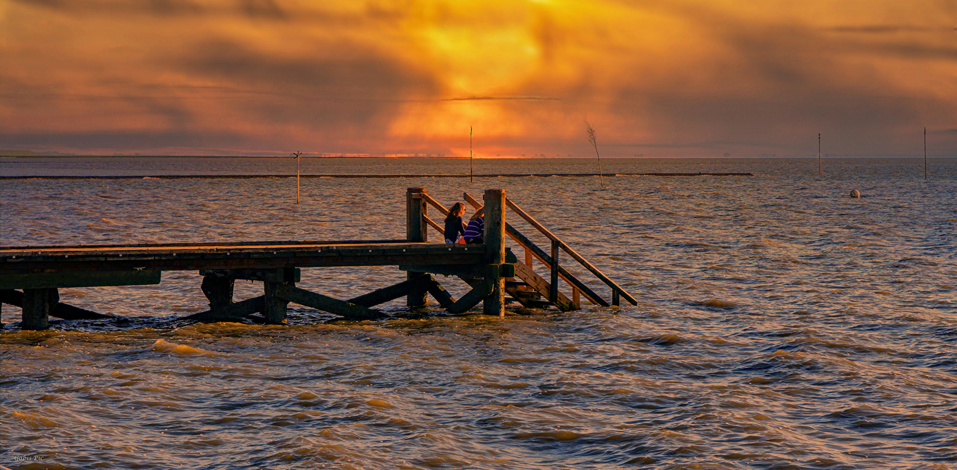 Feuriger Sonnenuntergang