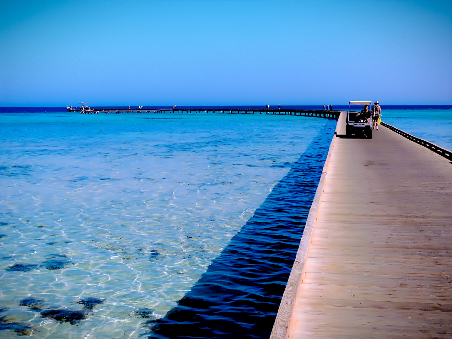 Pier am Roten Meer