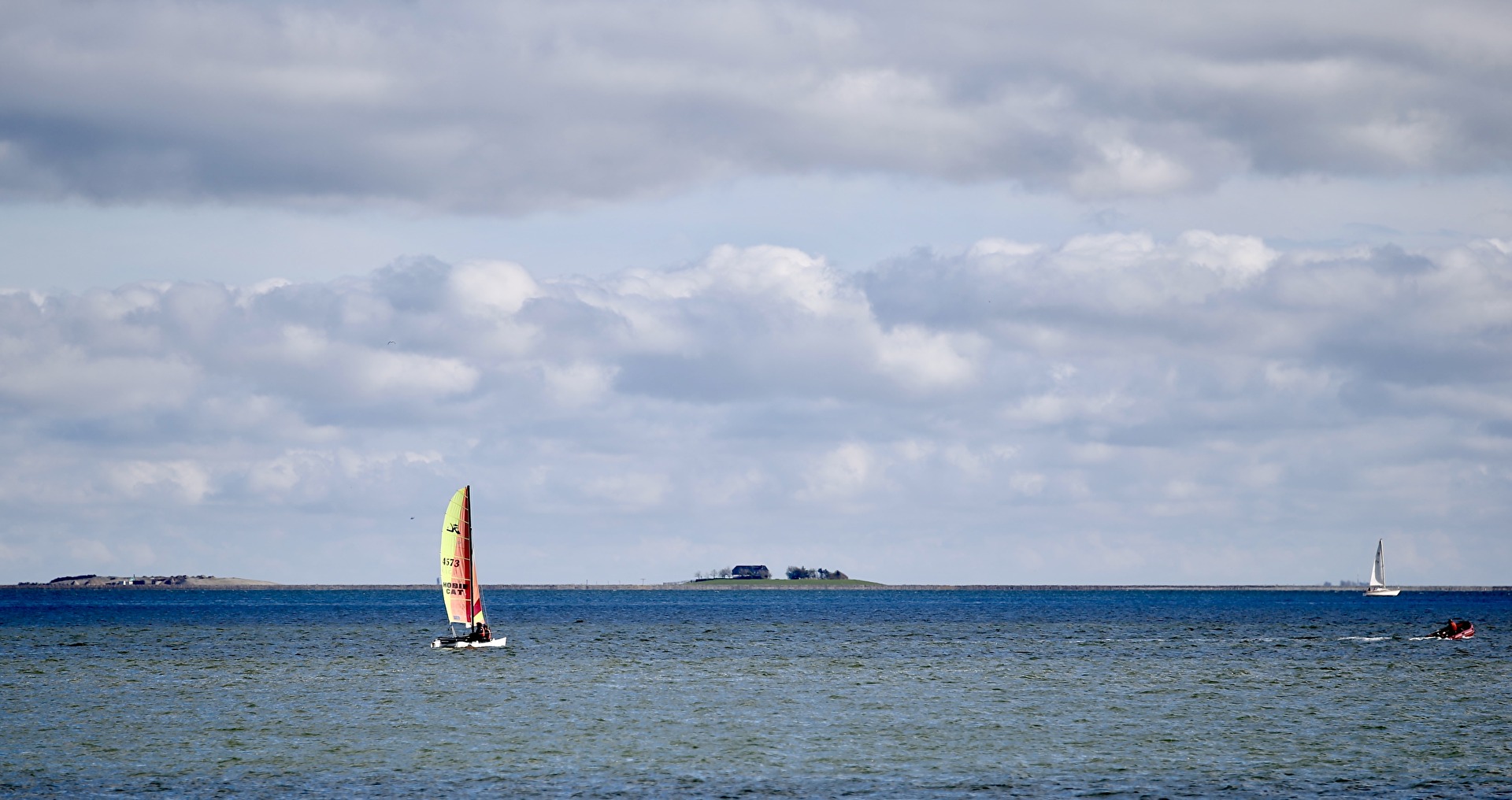 Blick auf die Hallig Langeneß