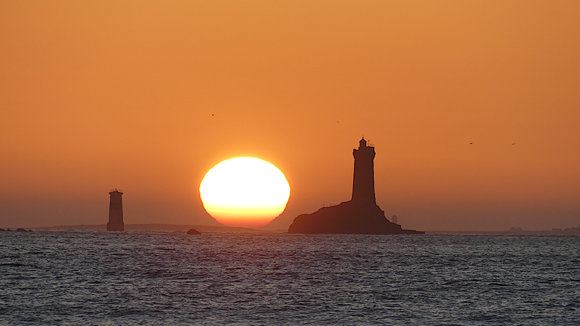 Sonnenuntergang an der Baie des Trépassés