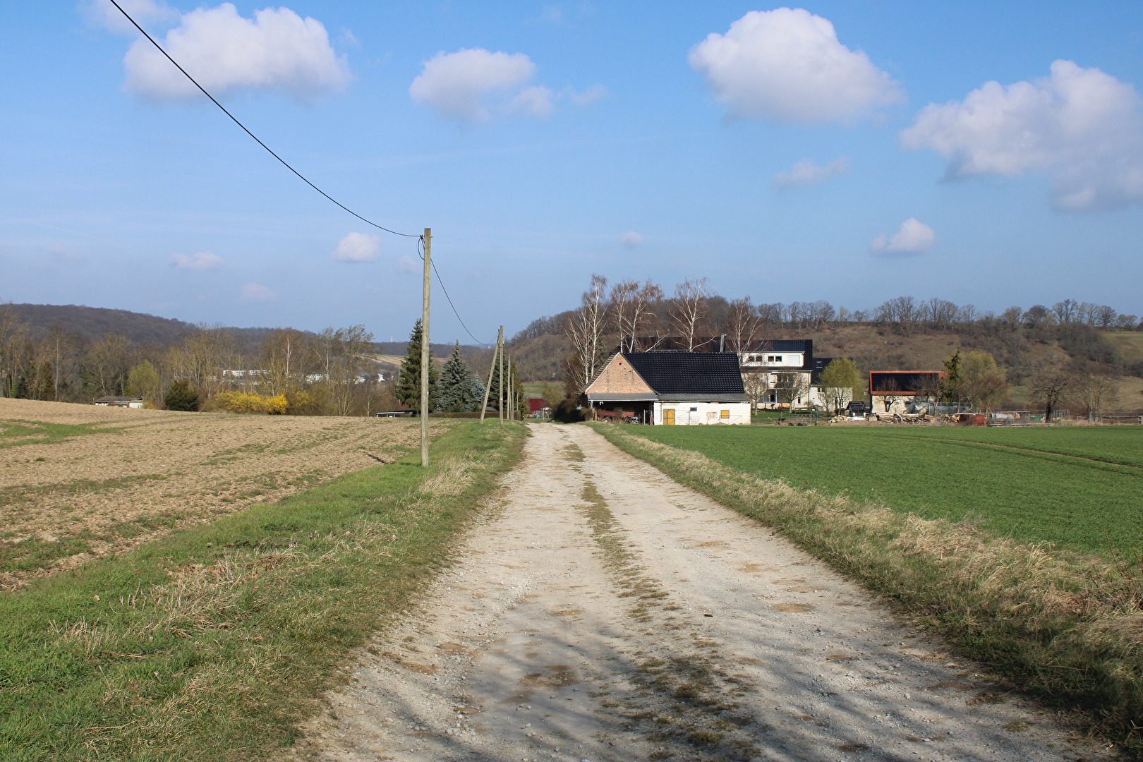 Fahrweg nach Mertendorf