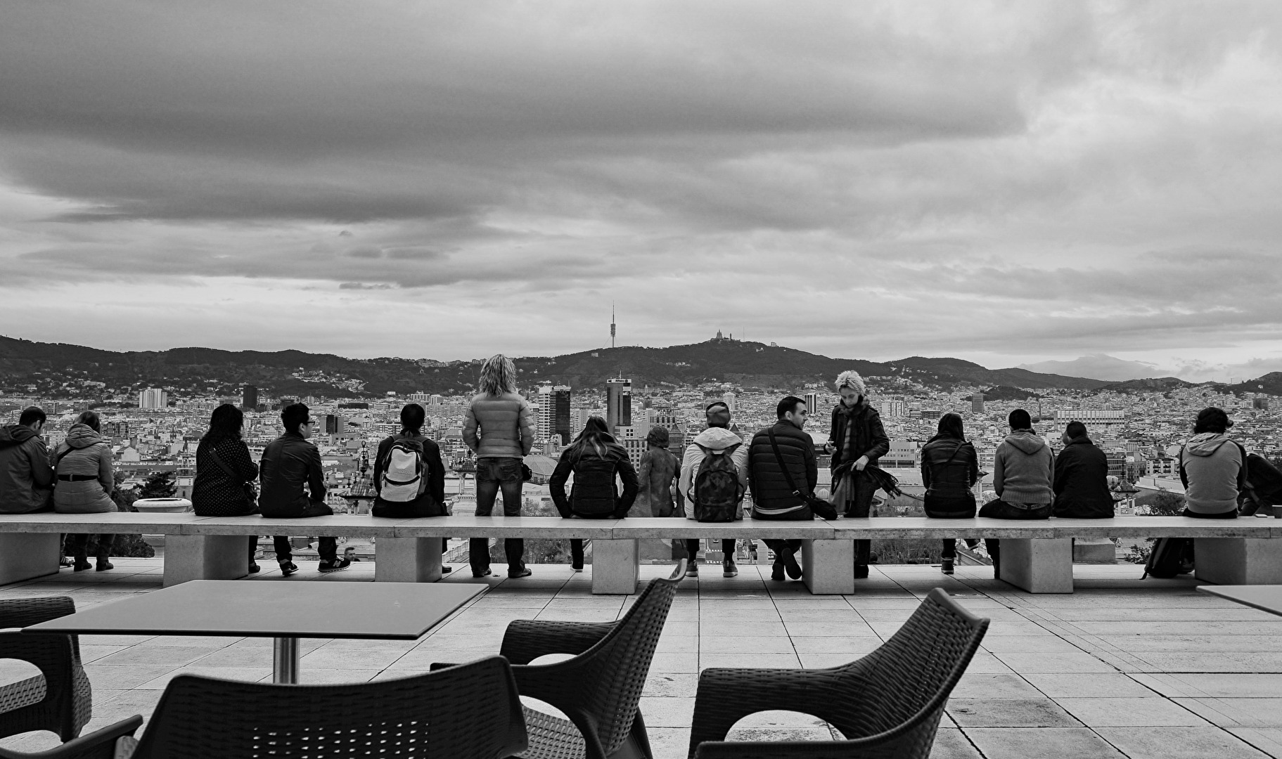 Der Blick auf Barcelona