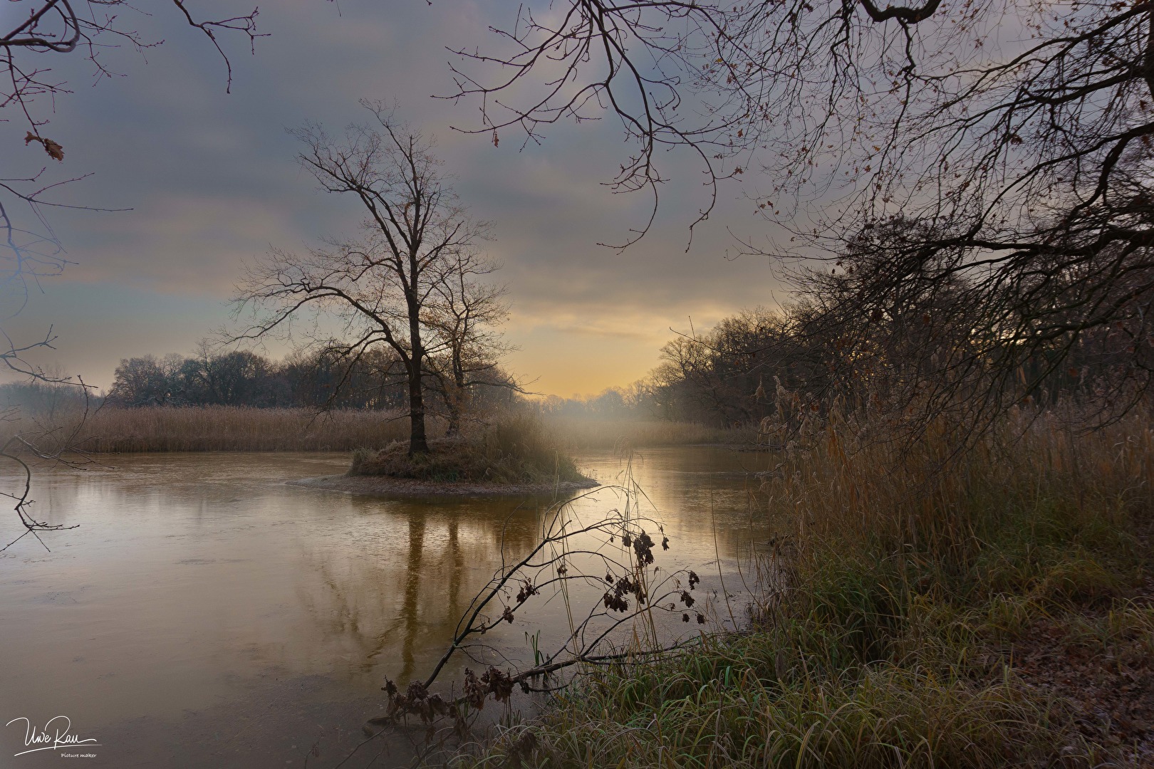 Morgennebel am See