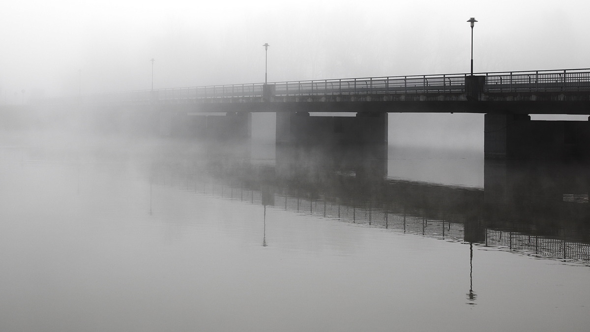 smog on the water