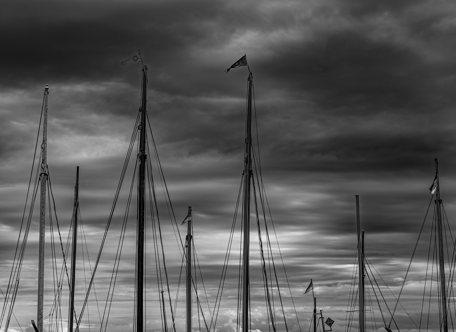 Masten im Wind