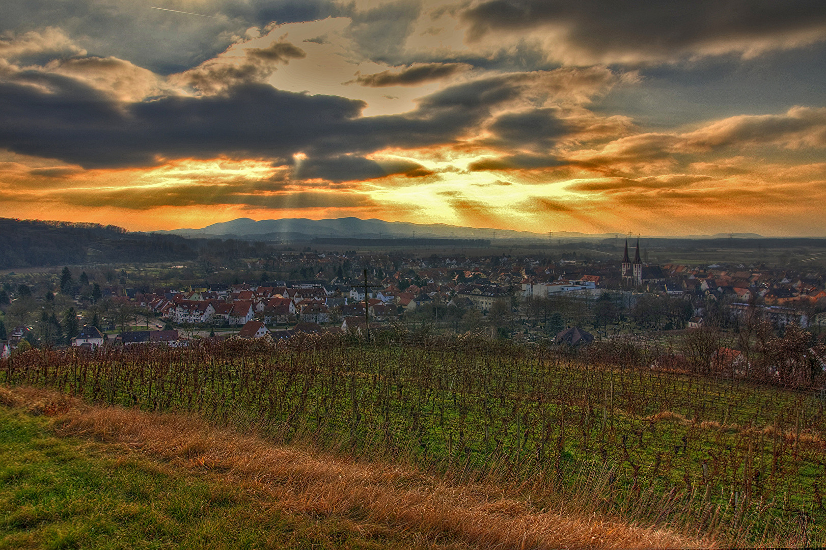 Blick auf den Kaiserstuhl