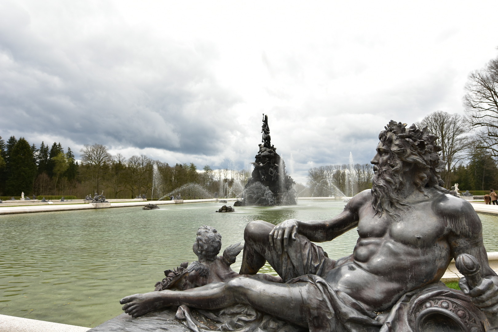 Schlossbrunnen Herrenchiemsee.