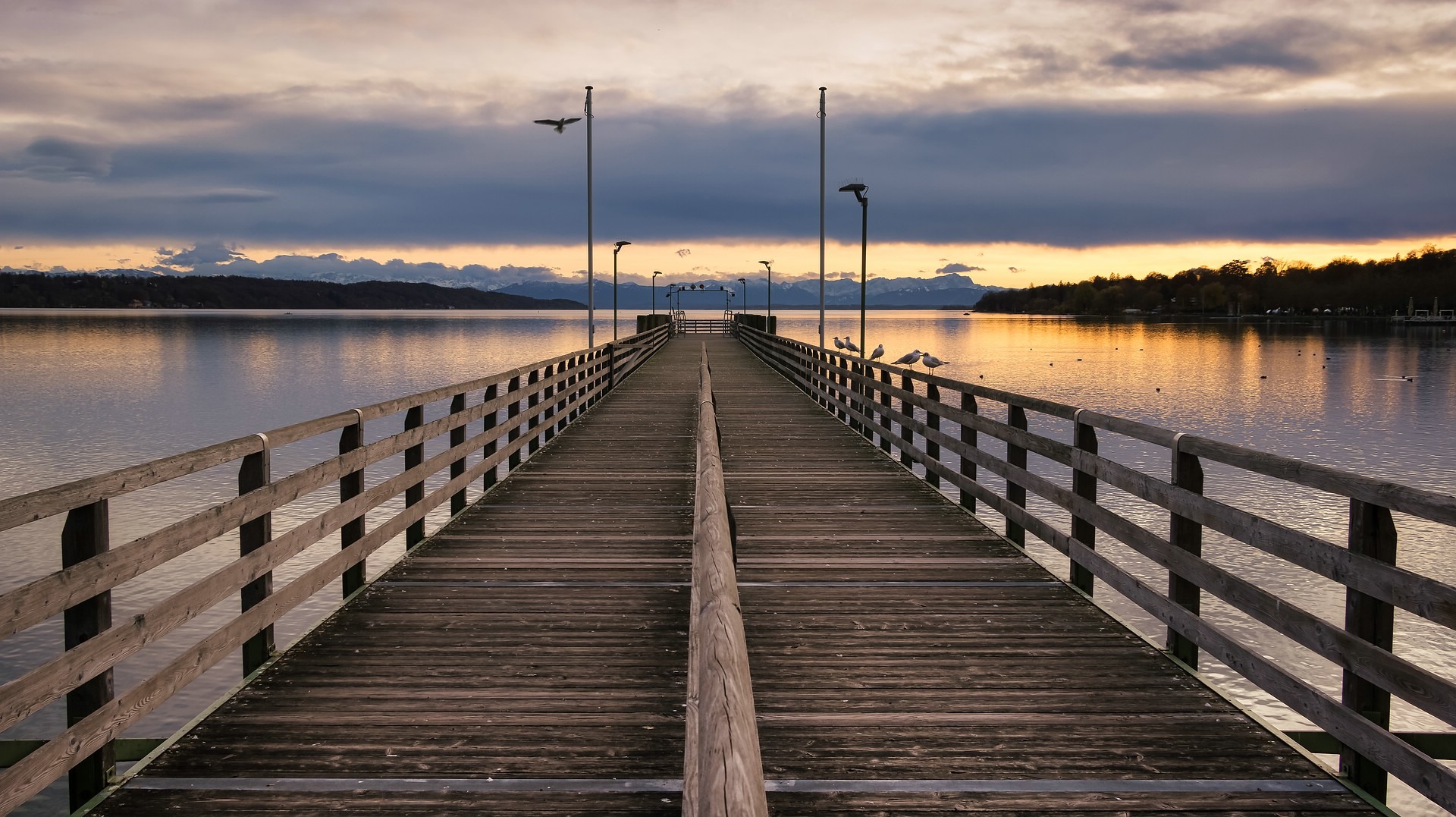 Sonnenuntergang am Starnberger See