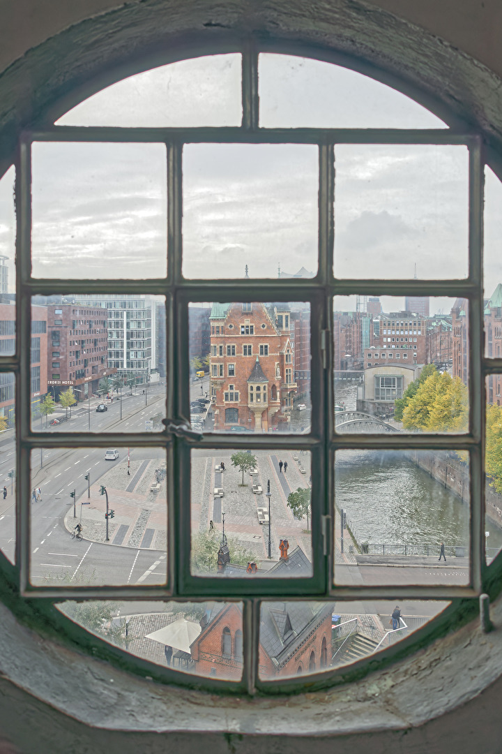 Das Fenster in der Speicherstadt