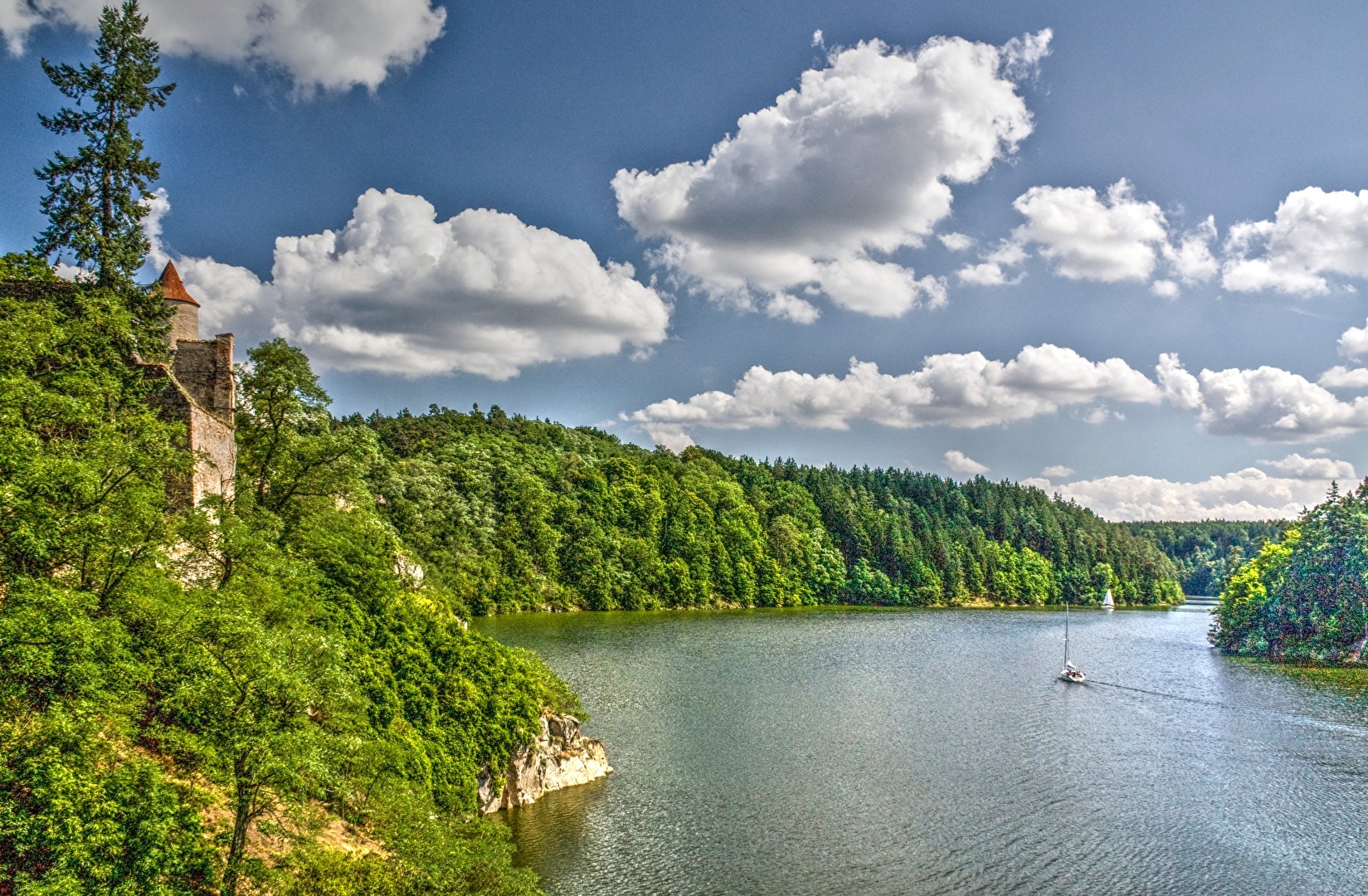 Flusslandschaft in Tschechien