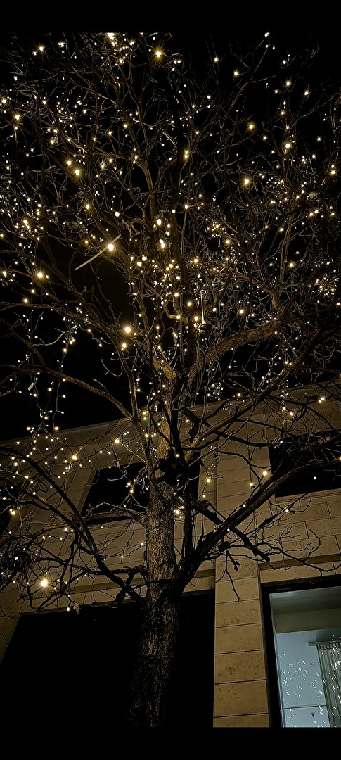 Lichter auf dem Weihnachtsmarkt