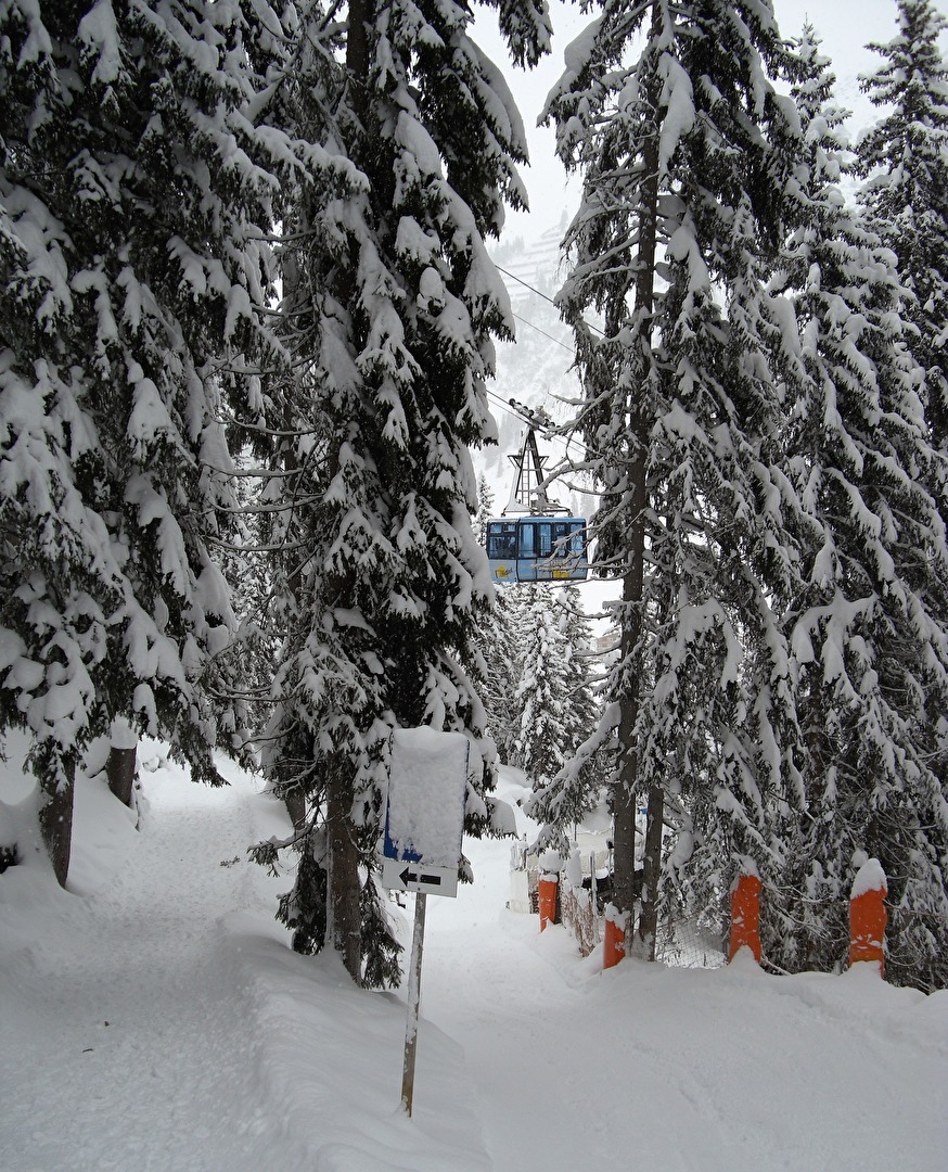 Winterlandschaft in Oberlech Vorarlberg