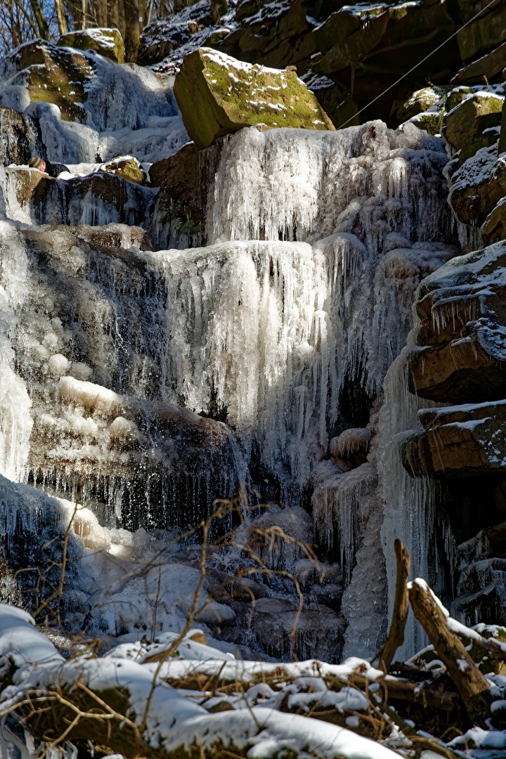 Vereister Wasserfall