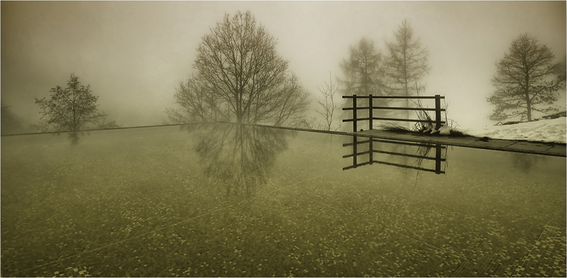 Entschleunigen im Außenpool