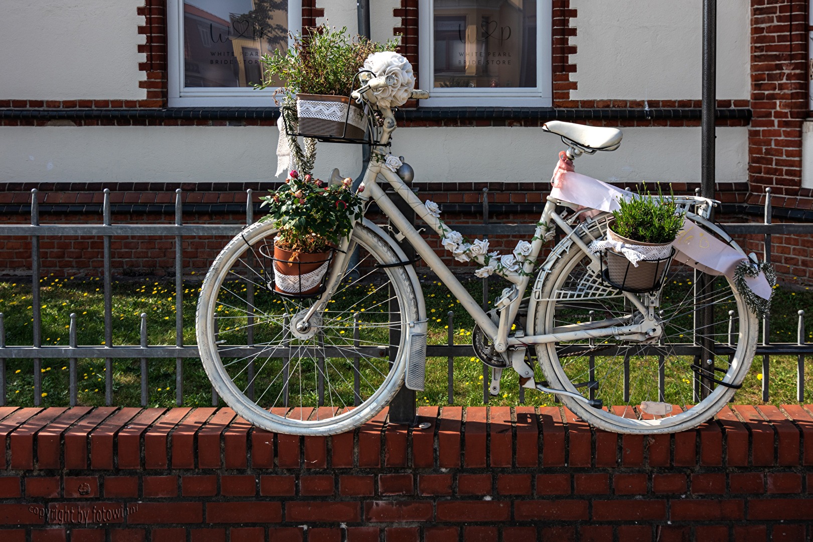 #Fahrrad als Blumenständer
