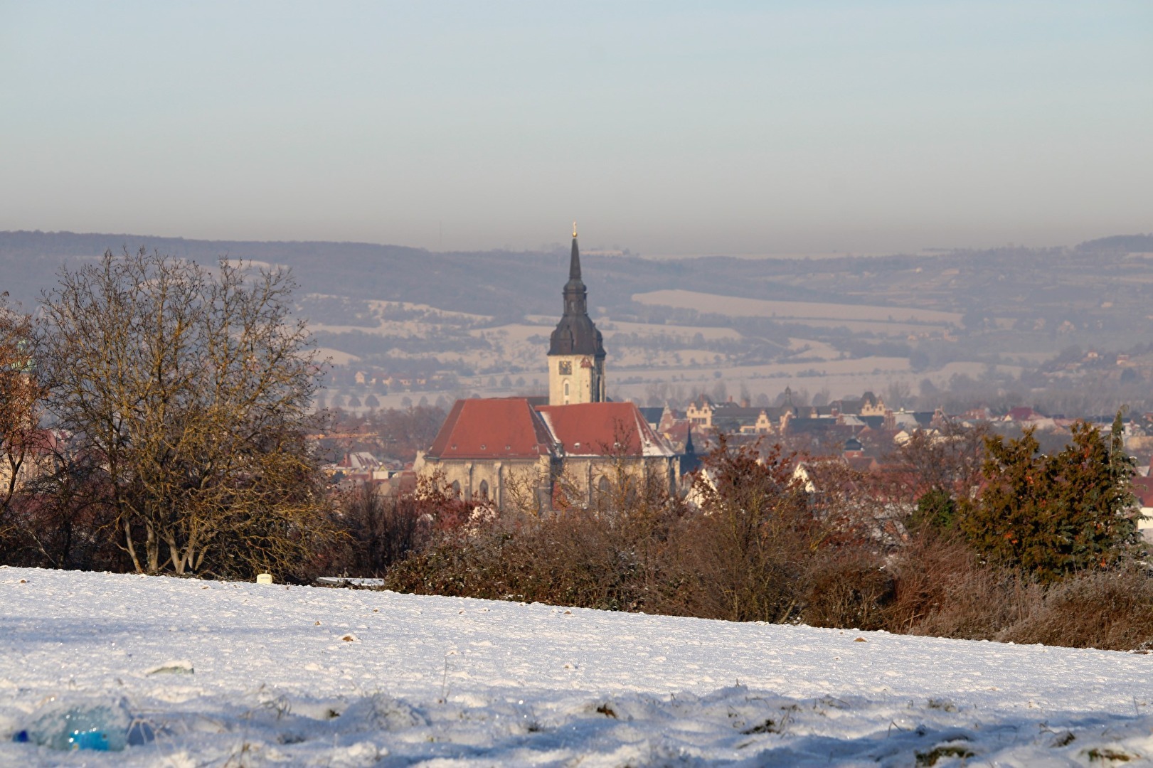 Die Stadt Naumburg im Winter