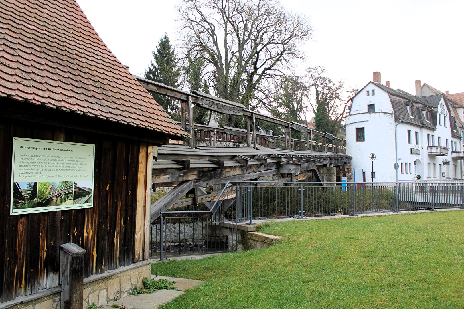 Altes Gestänge zum Gradierwerk