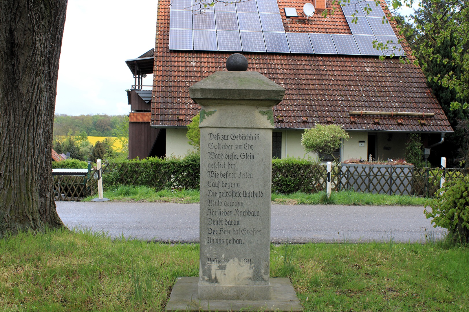 Gedenkstein auf dem Angstplatz, Prießnitz (3)