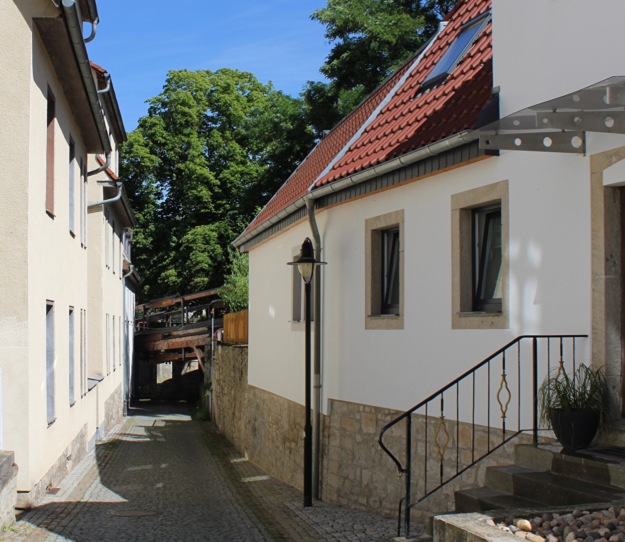 Schmale Gasse in Bad Kösen