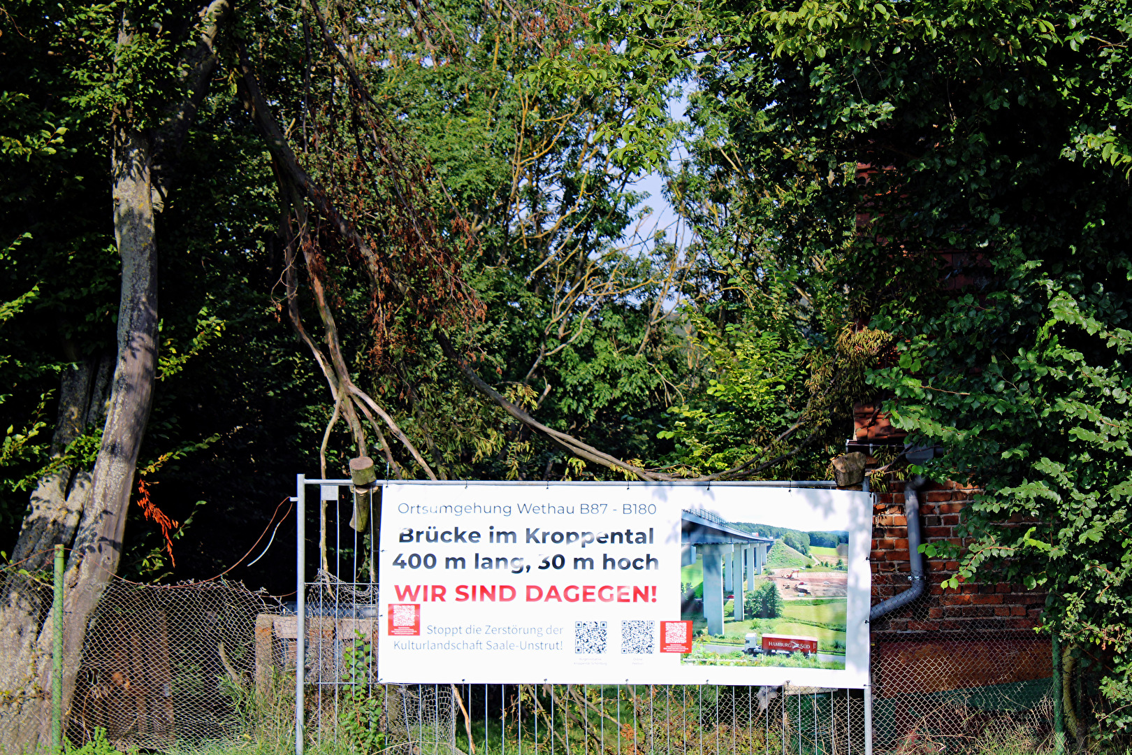 Protest gegen Ortsumgehung B87-B180