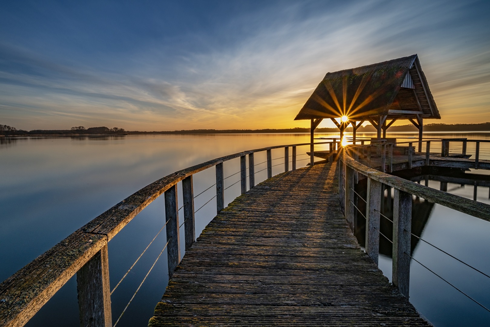 Hemmelsdorfer See mit Sonnenaufgang