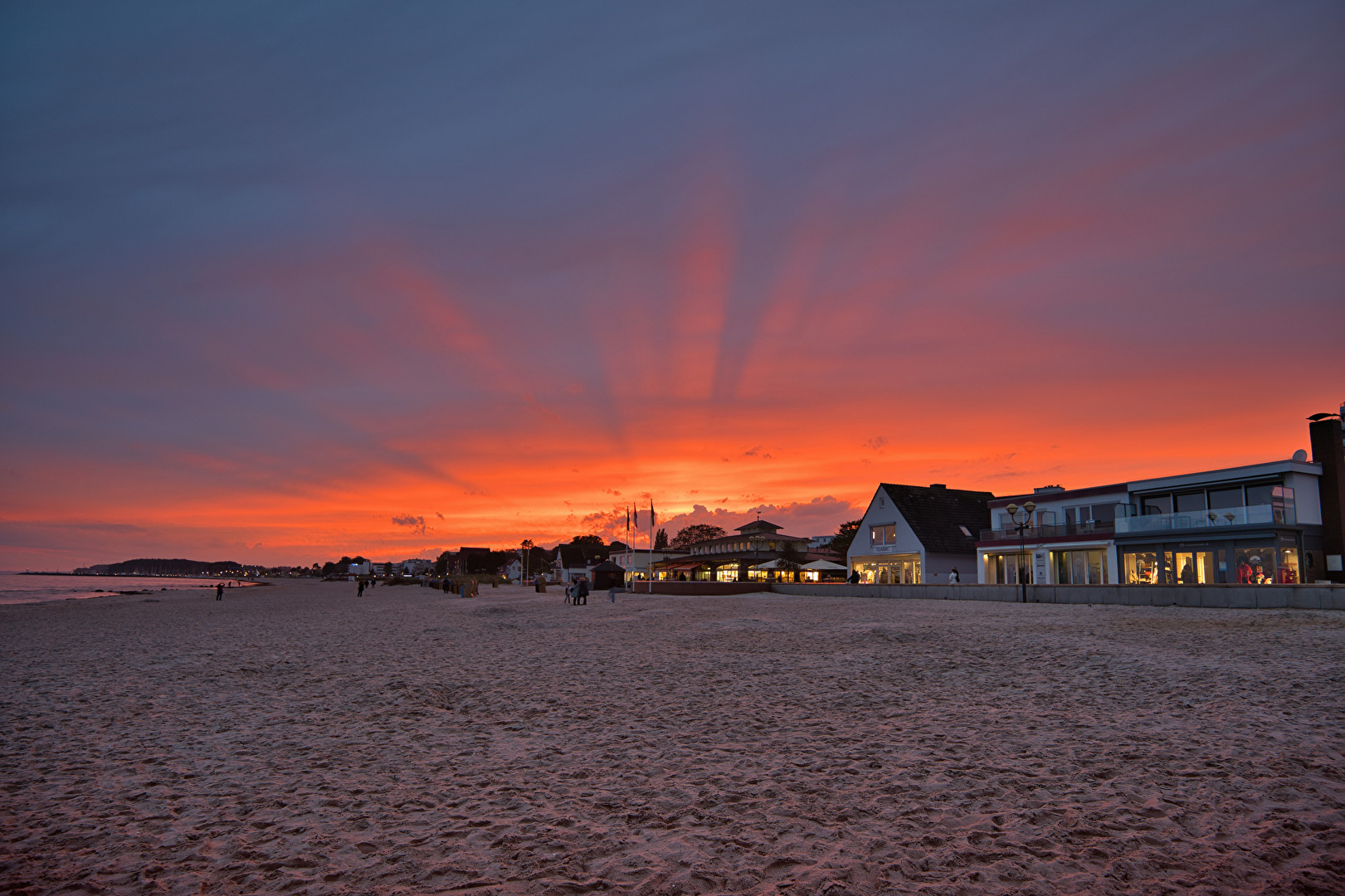 Sonnenuntergang am Strand