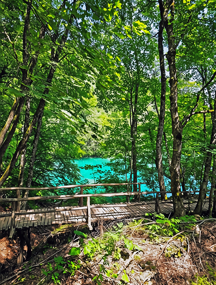.Nationalpark Plitvicer Seen in Kroatien