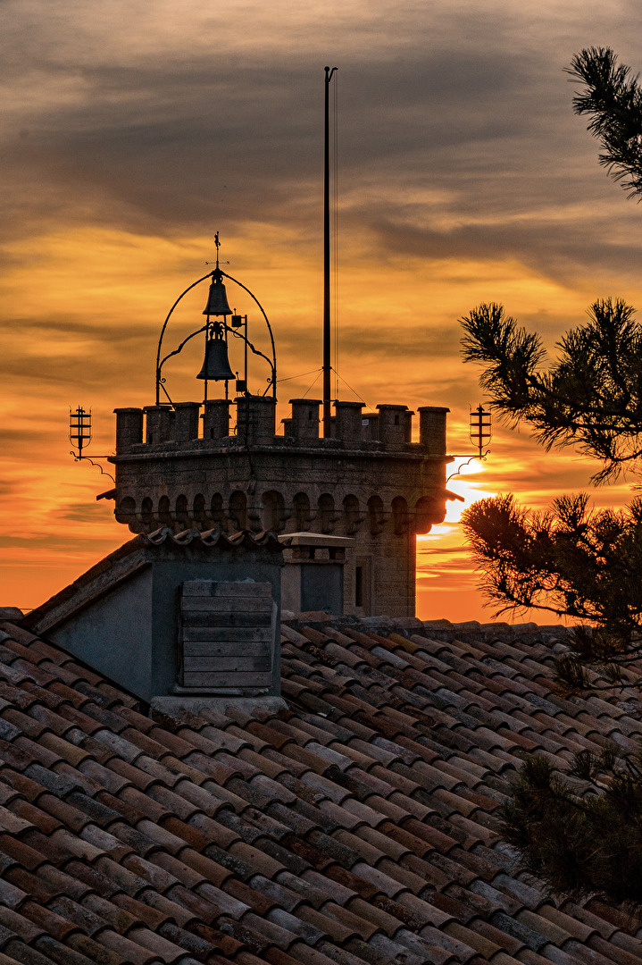Sonnenuntergang in San Marino