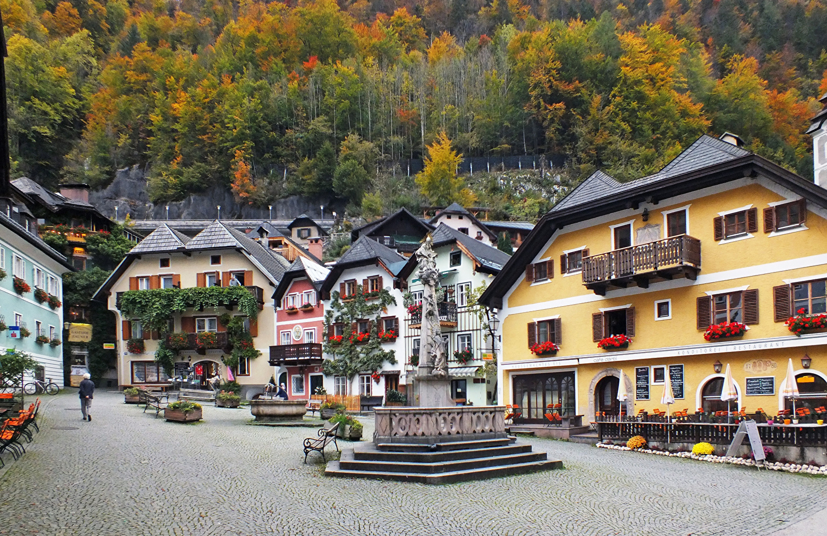 Marktplatz Hallstatt Oberösterreich