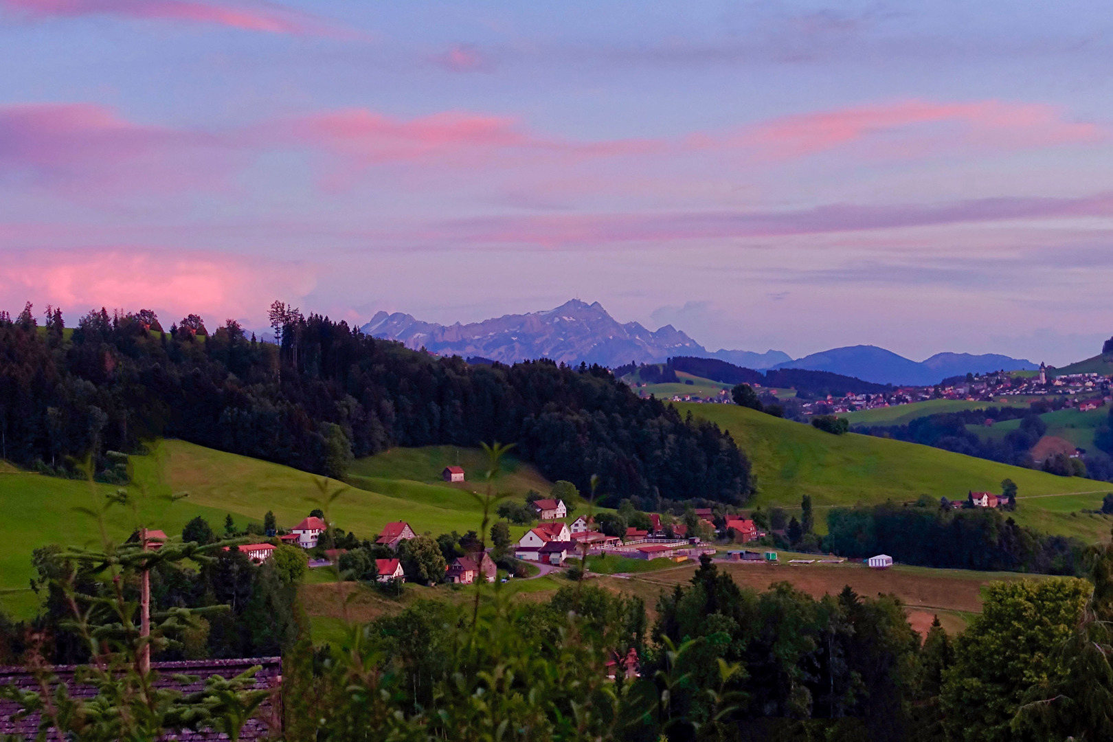 Appenzellerland im Sonnenuntergang