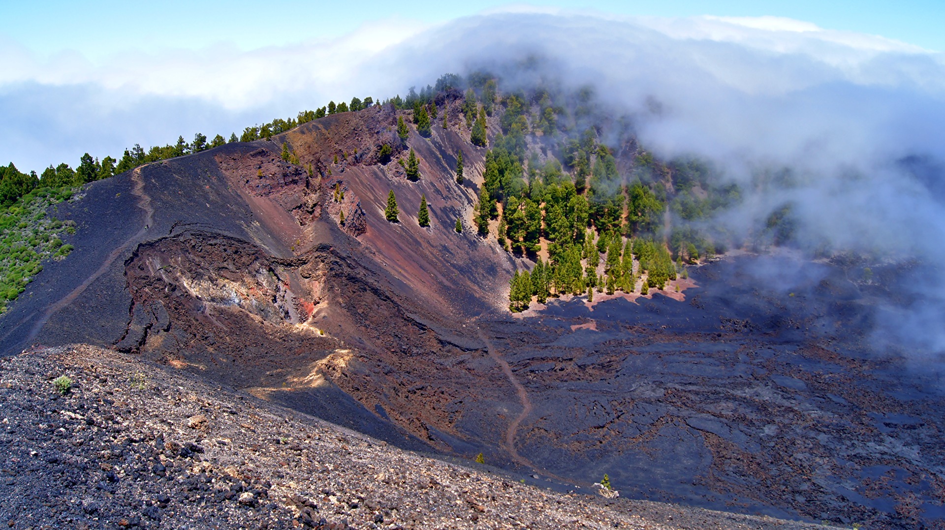 Nebel über der Deseada / La Palma