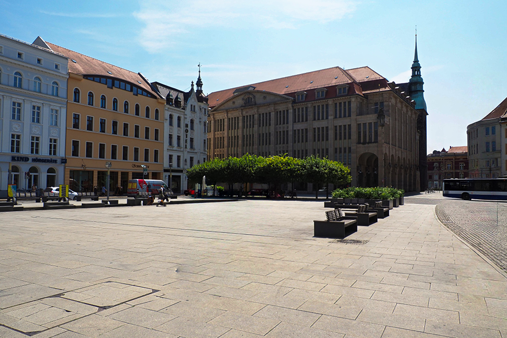 Blick zum ehemaligen Kaufhaus in Görlitz