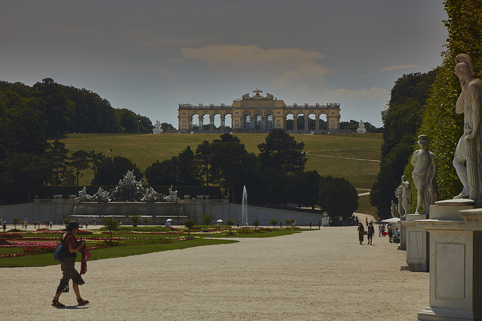 selten, so wenig Touristen im Schlosspark