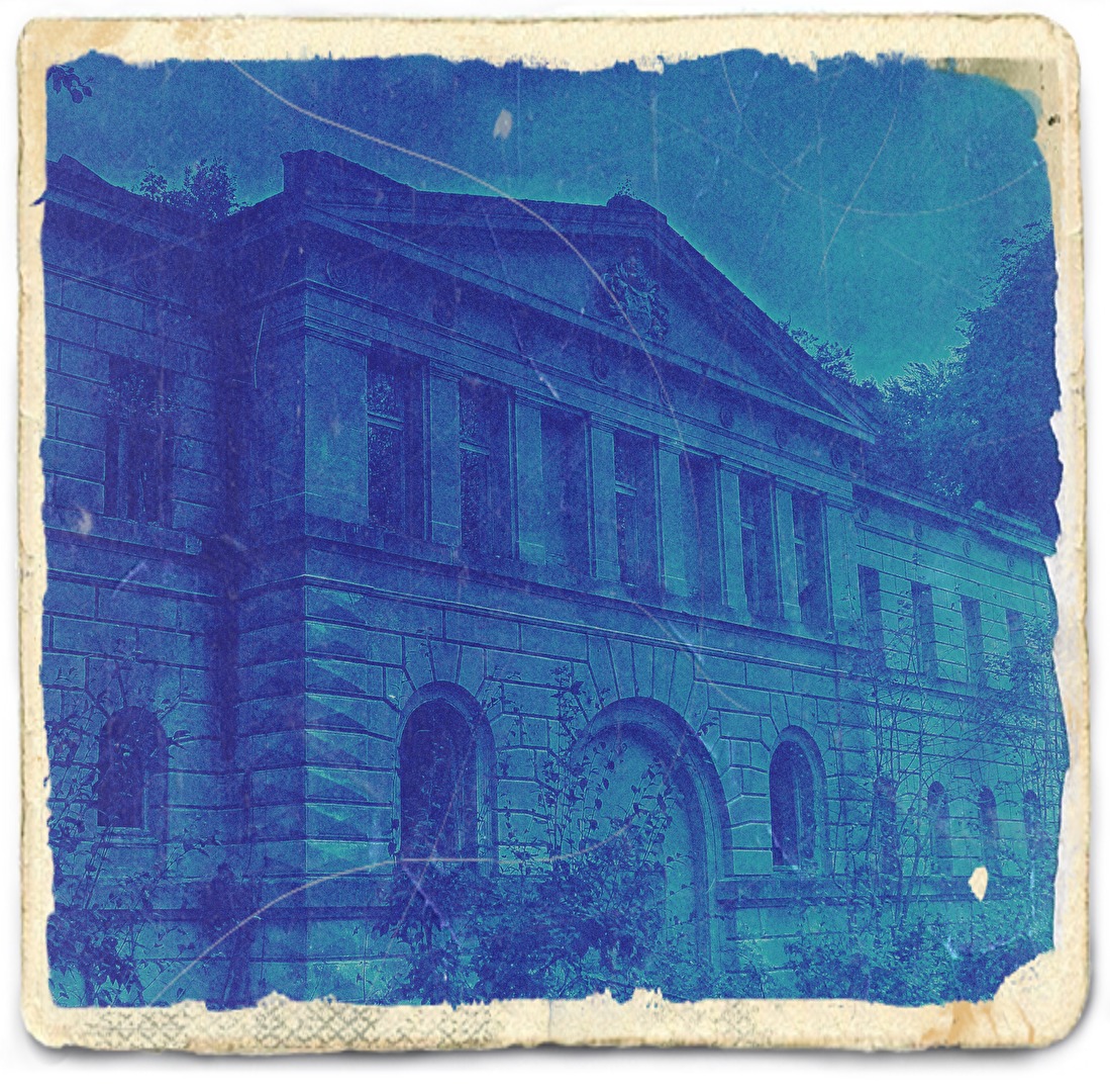 Cyanotypie, Schloss Dwasieden, Saßnitz