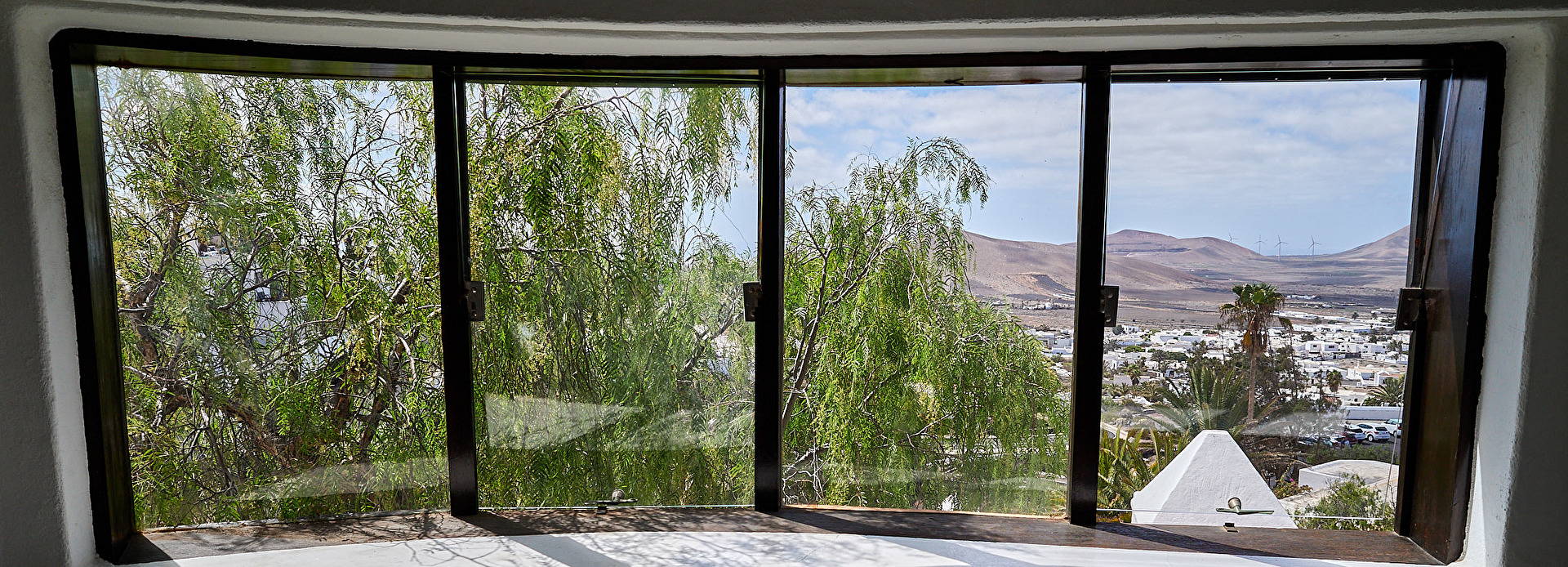 Lanzarote, Nazaret, Omar-Sharif-House, Panorama-Fenster