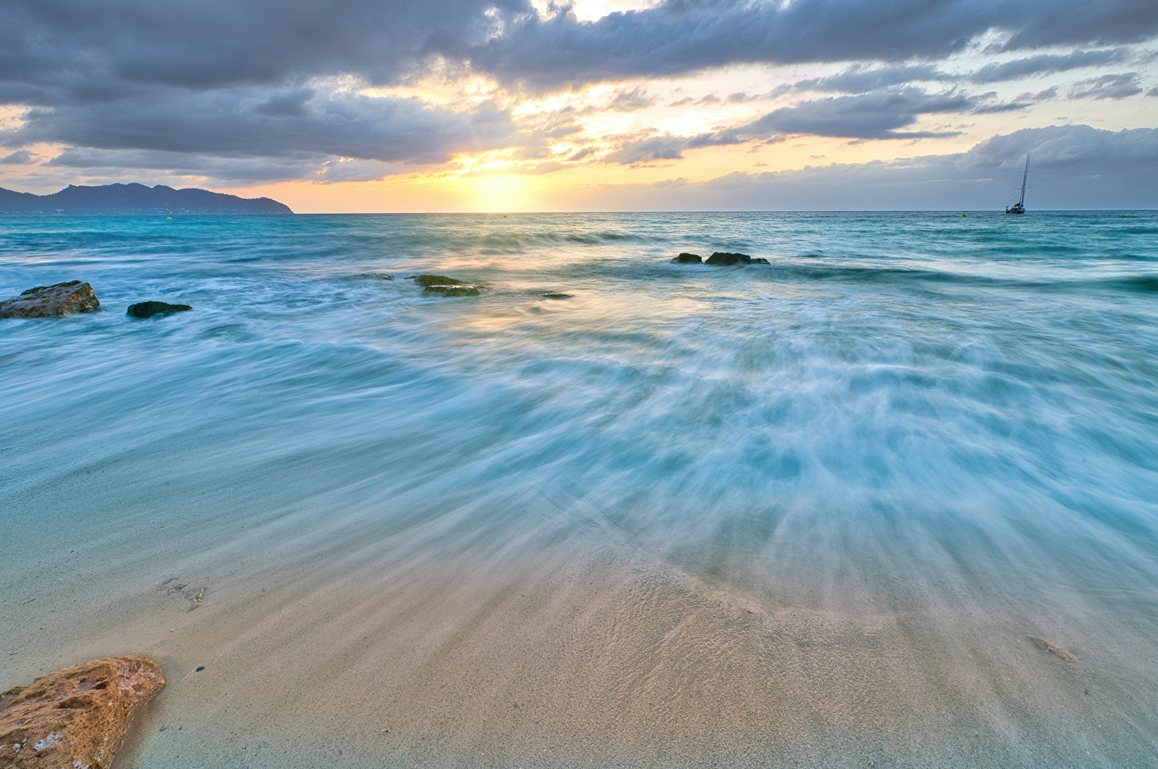 Morgens am Meer