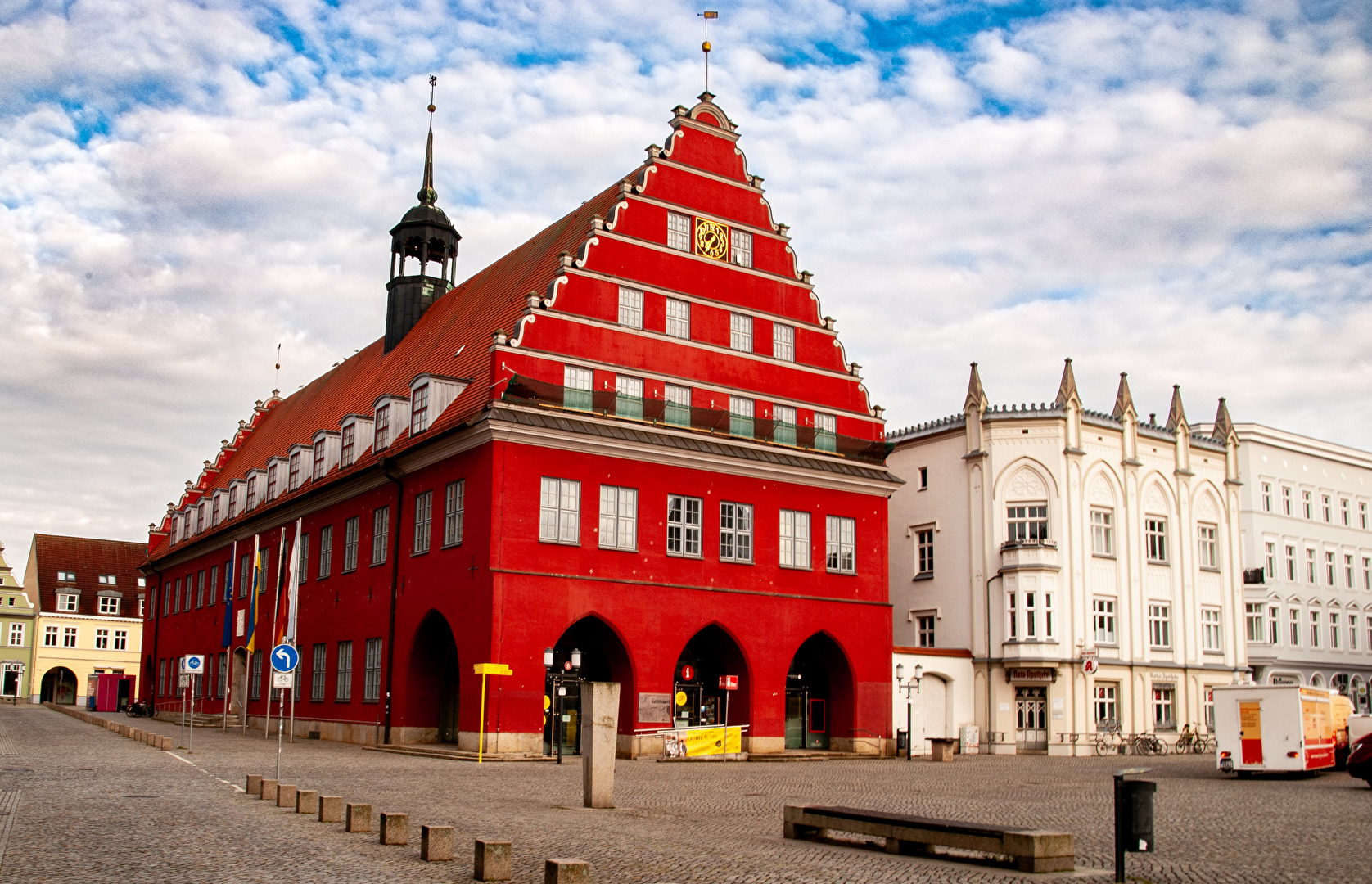 Das alte Rathaus in Greifswald.