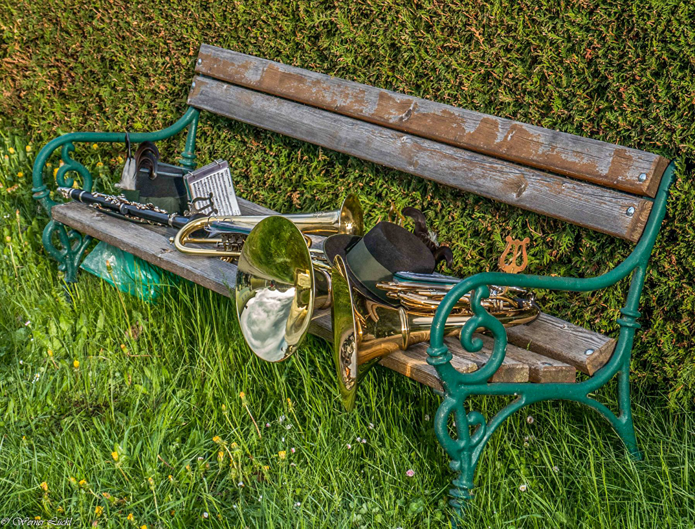 Warten auf die Musiker