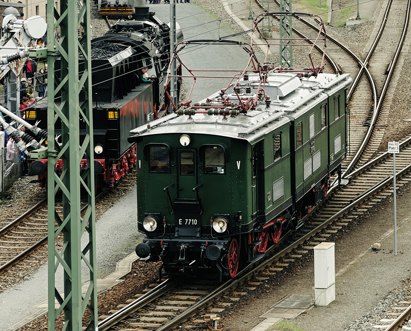 Historische Güterzug Lokomotive