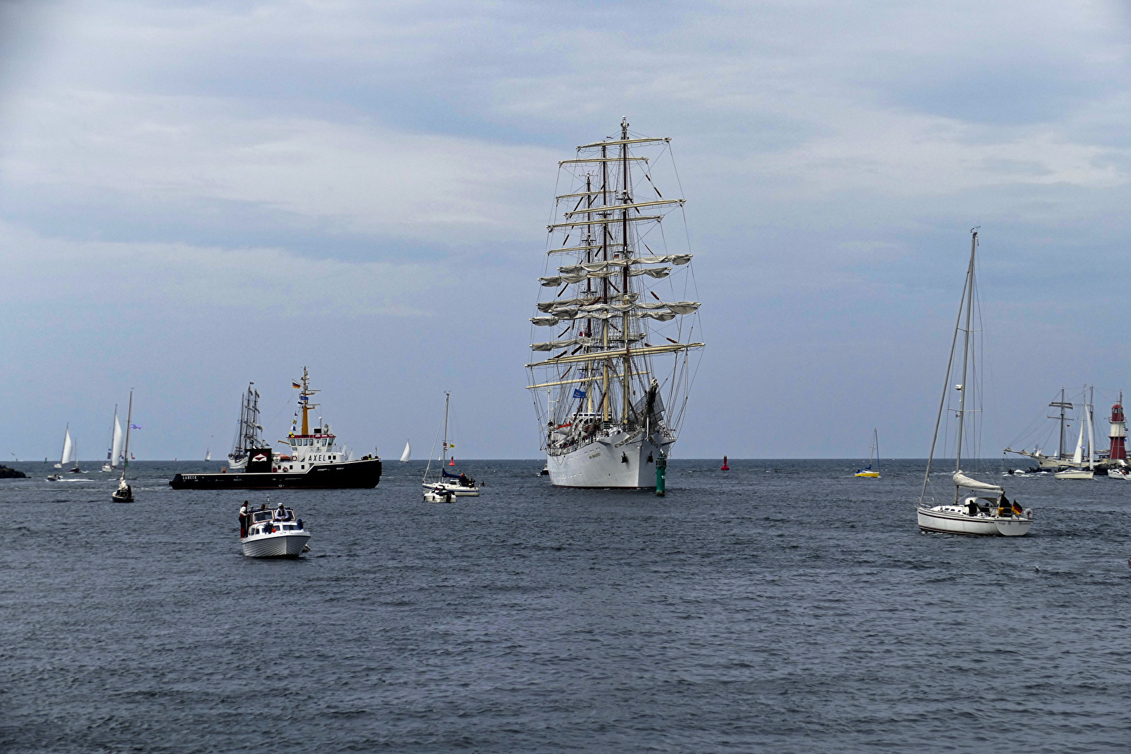 Trafic maritime intense sur la mer Baltique