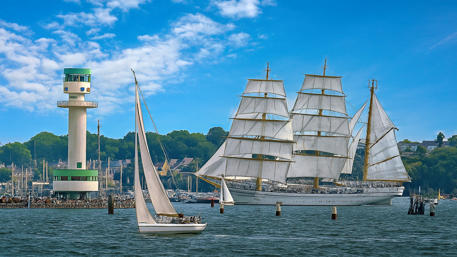 "Gorch Fock" unter vollen Segeln