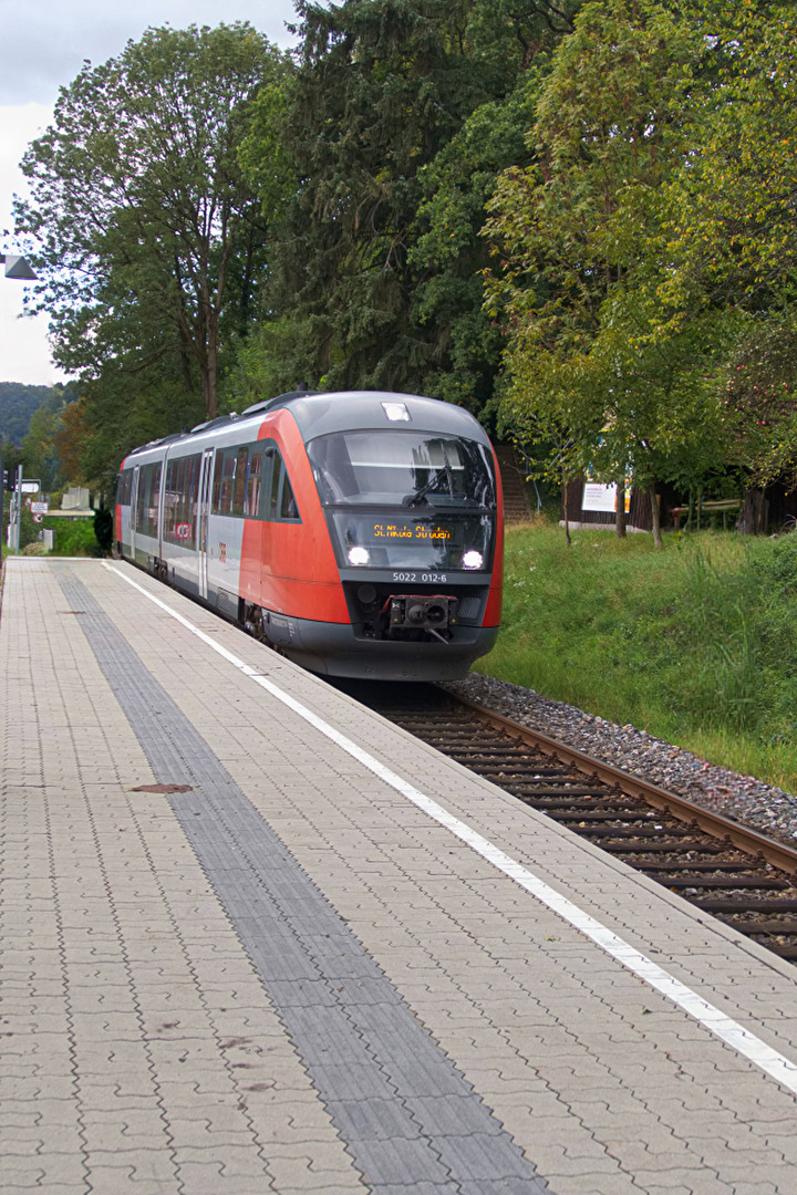 Haltepunkt der ÖBB in Grein