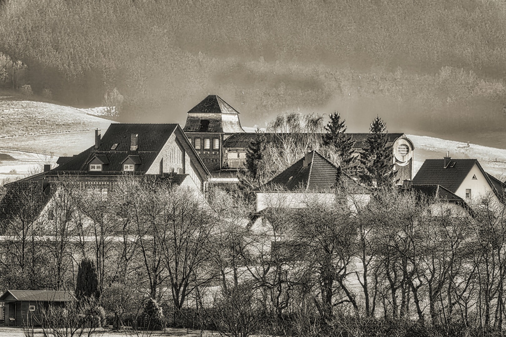 Blick auf Kirche Dankmarshausen