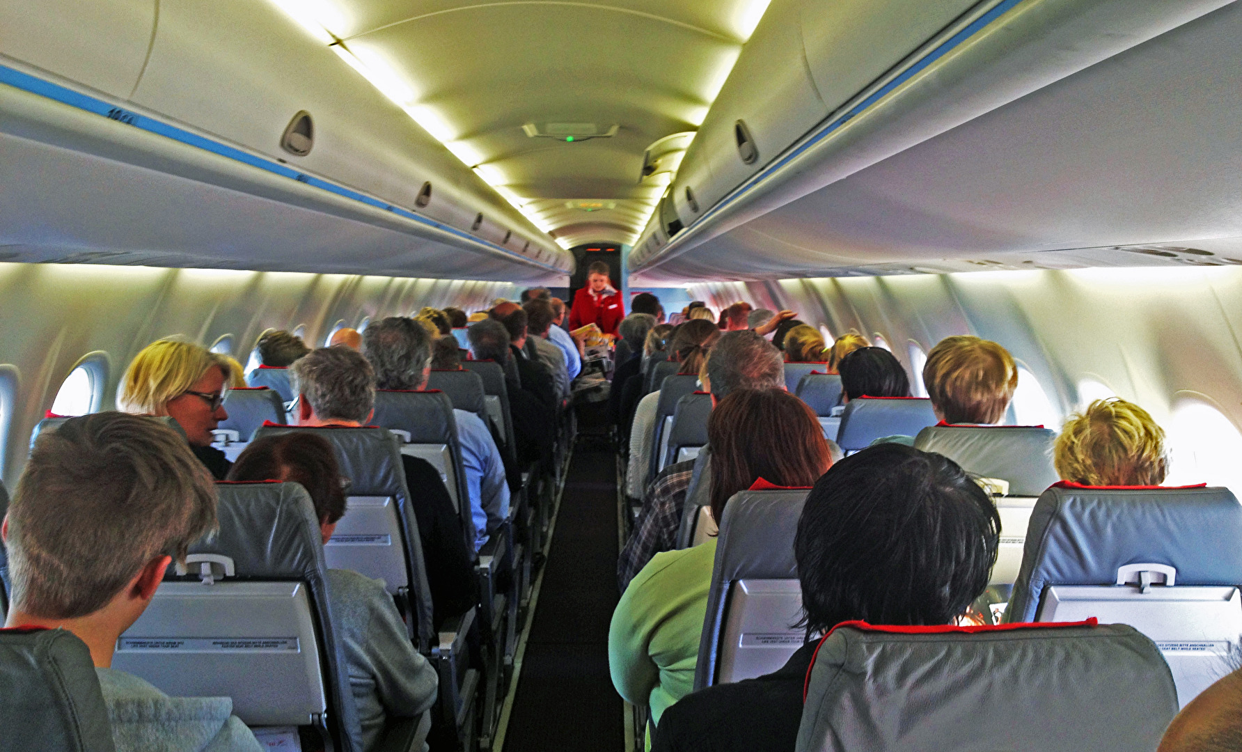 Zum 1. Mal mit einer Propellermaschine geflogen…