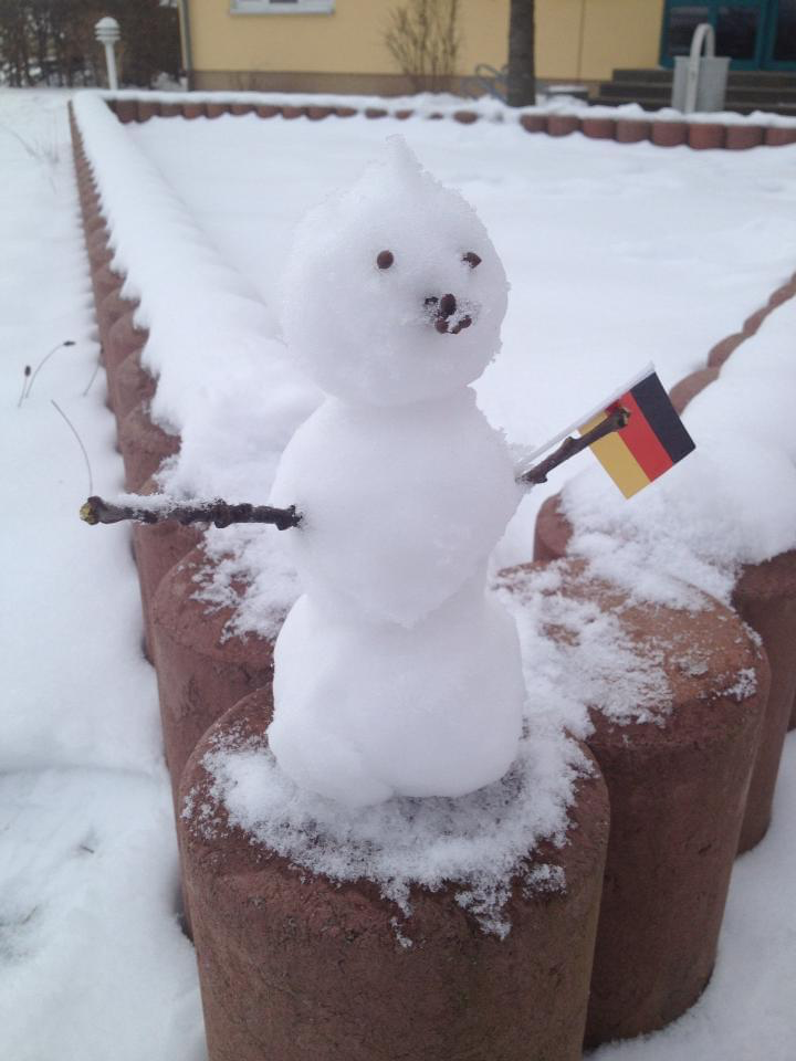 #Winteranfang #Schneemann
