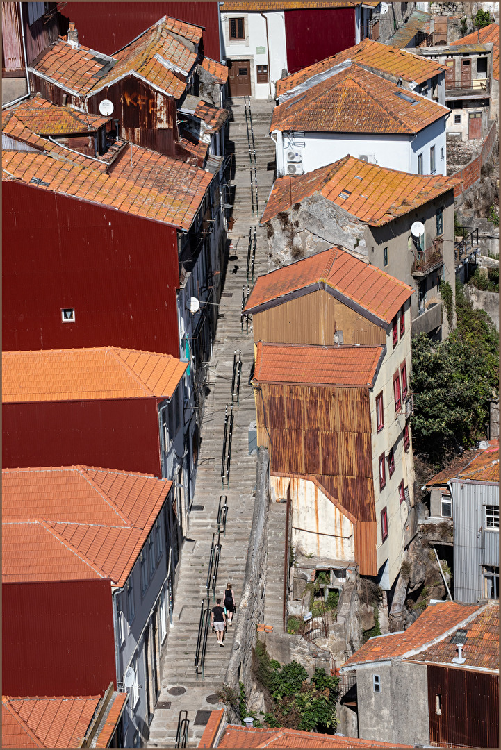 Porto - Aufstieg vom Douro-Ufer