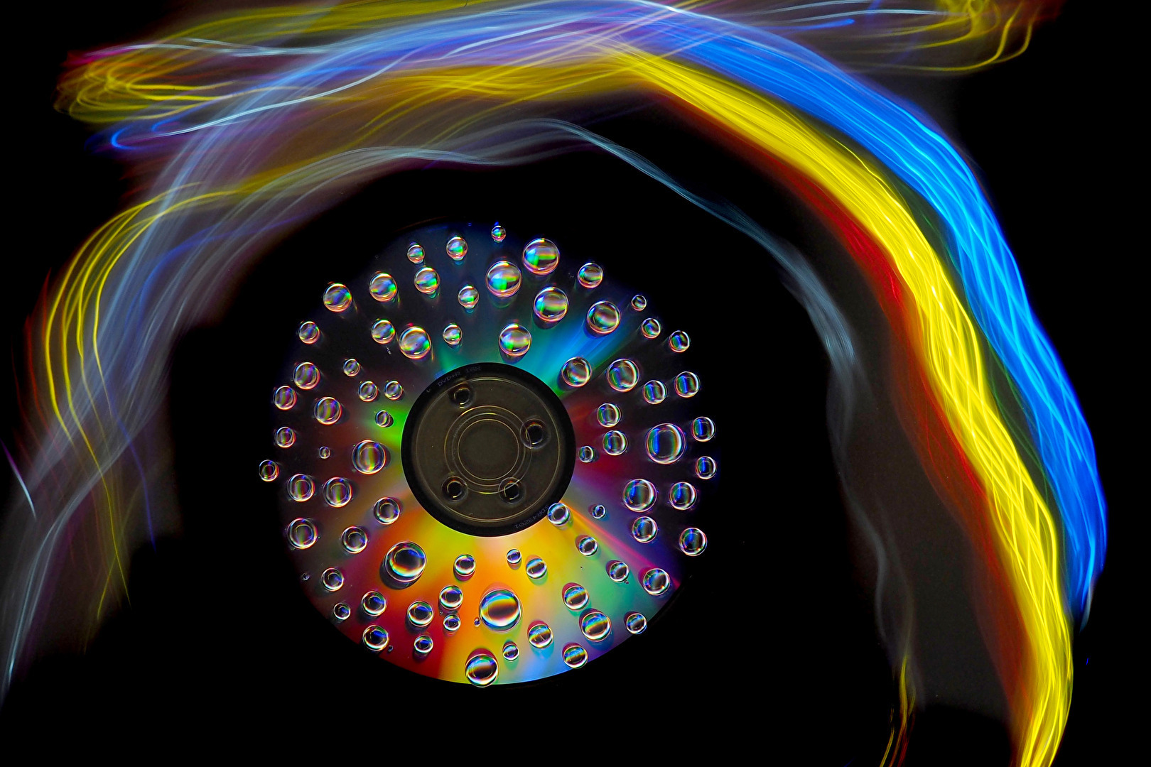 Wassertropfen auf CD